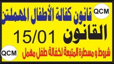 قانون كفالة الأطفال المهملين رقم 15.01 فيديو
