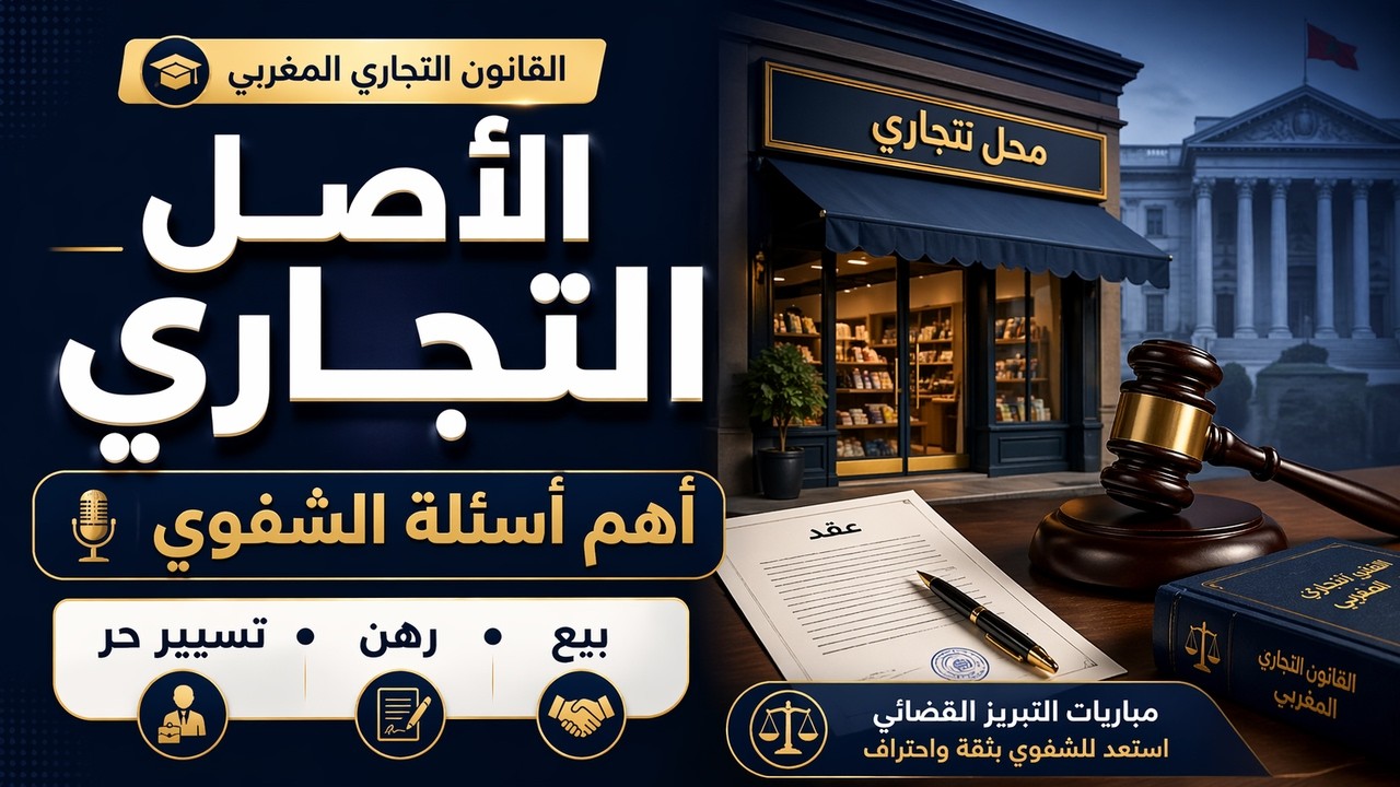 الأصل التجاري في القانون المغربي: شرح مبسط للعناصر والعقود والتصرفات القانونية