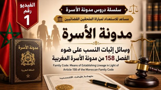 فيديو:وسائل إثبات النسب في مدونة الأسرة المغربية: شرح مبسط للمادة 158 والخبرة الجينية